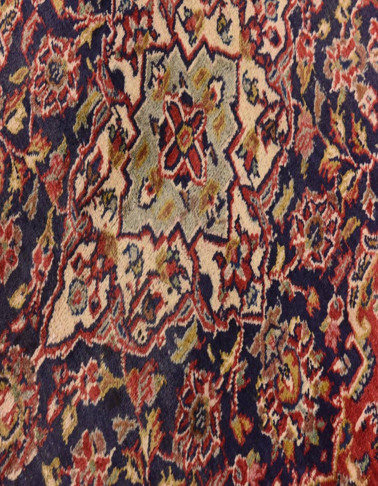 Detail image of 9' 6 x 12' 9 Hand Knotted Mashad Persian Wool Rug