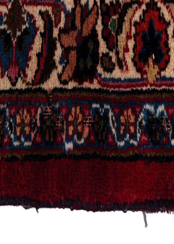 9' 8 x 12' Hand Knotted Mashad Persian Wool Rug