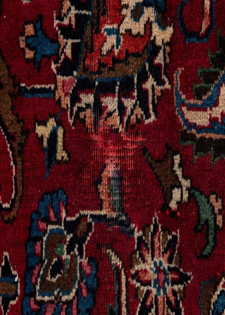 9' 8 x 12' Hand Knotted Mashad Persian Wool Rug