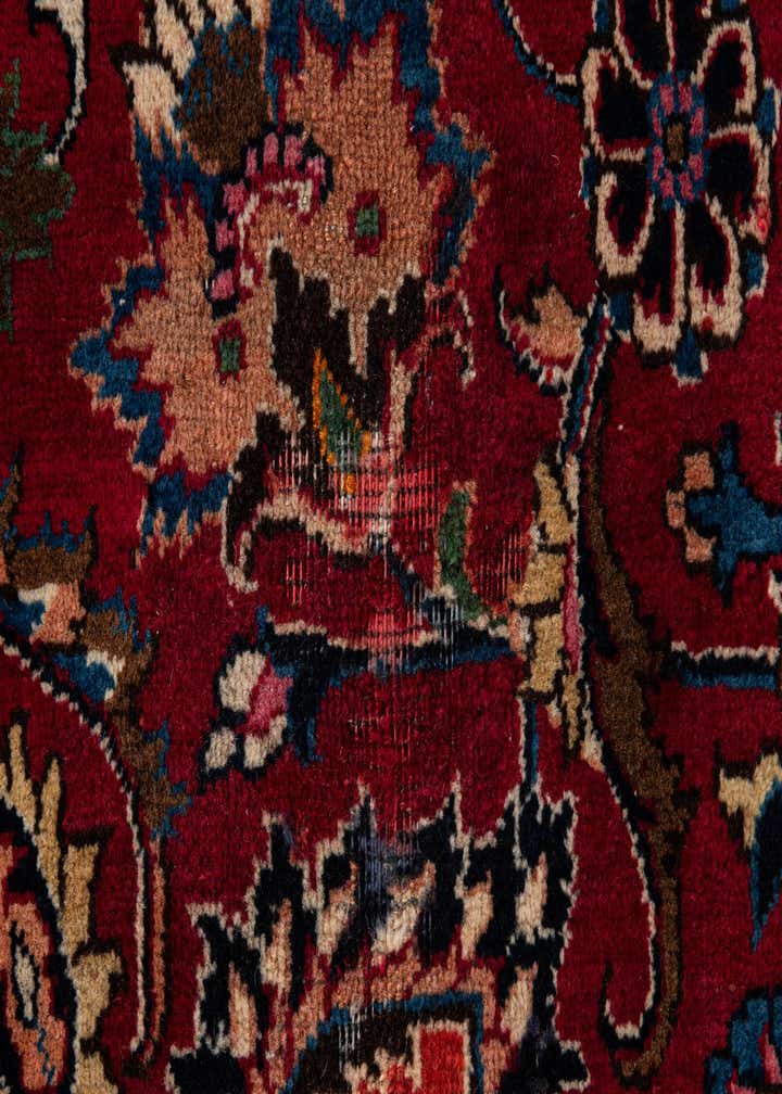 9' 8 x 12' Hand Knotted Mashad Persian Wool Rug