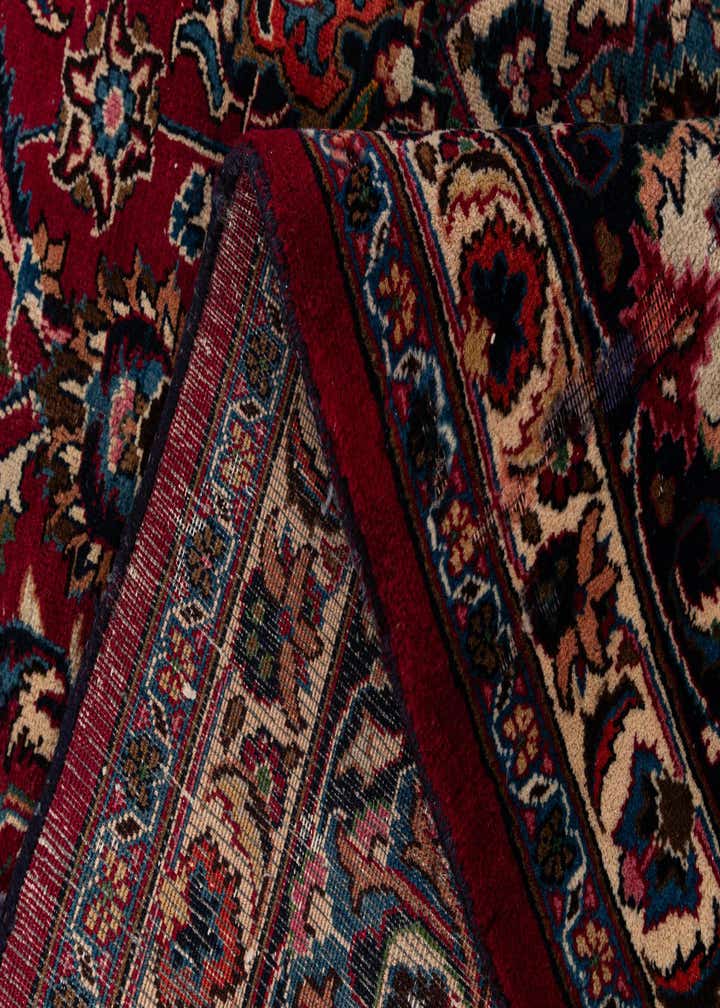 9' 8 x 12' Hand Knotted Mashad Persian Wool Rug