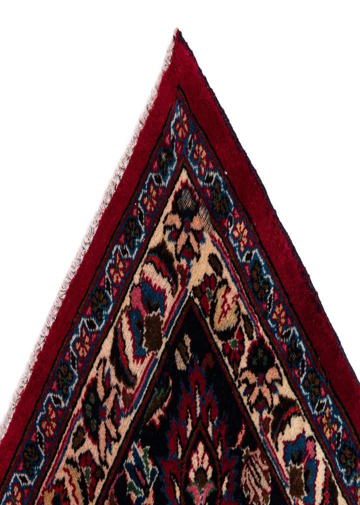 9' 8 x 12' Hand Knotted Mashad Persian Wool Rug