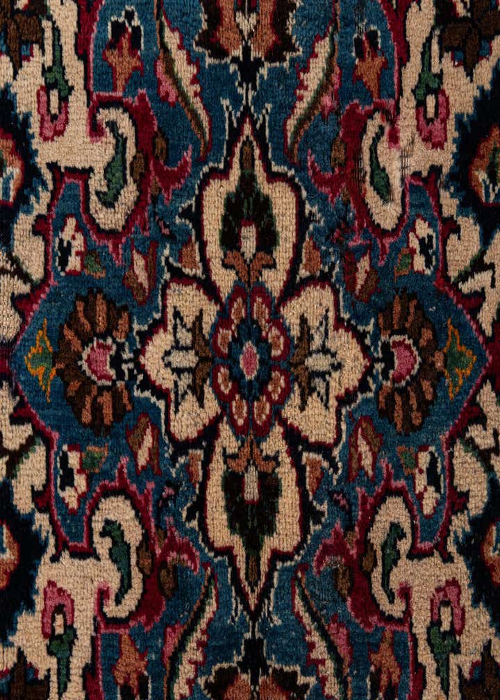 9' 8 x 12' Hand Knotted Mashad Persian Wool Rug