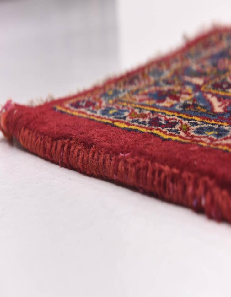 Detail image of 9' 9 x 12' 7  Hand Knotted Mashad Persian Wool Rug