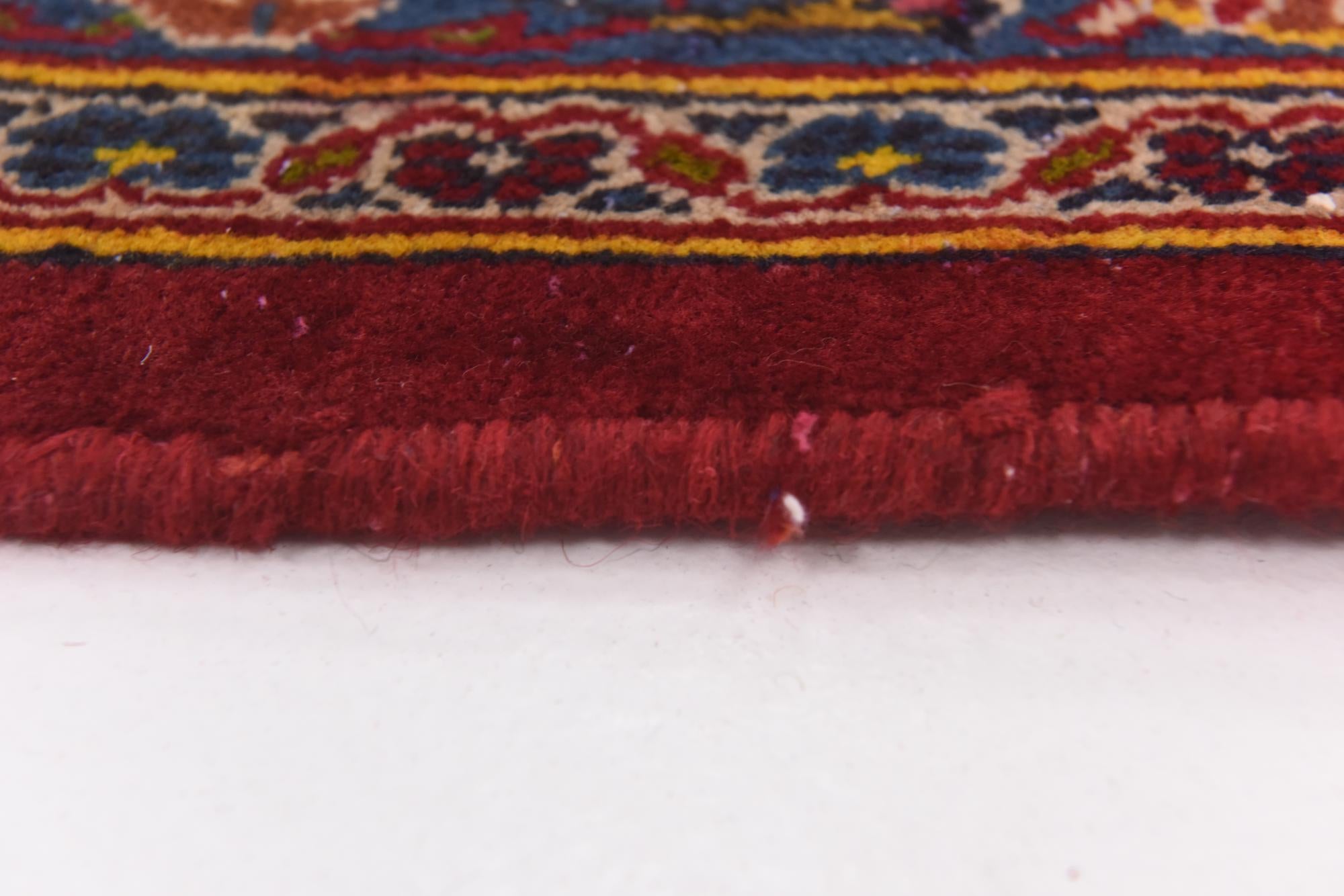 9' 9 x 12' 7 Hand Knotted Mashad Persian Wool Rug