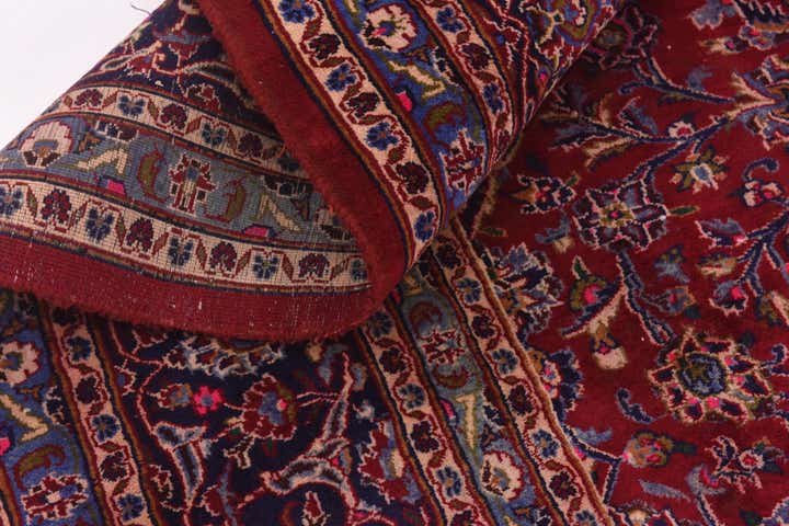 10' x 12' 4 Hand Knotted Mashad Persian Wool Rug