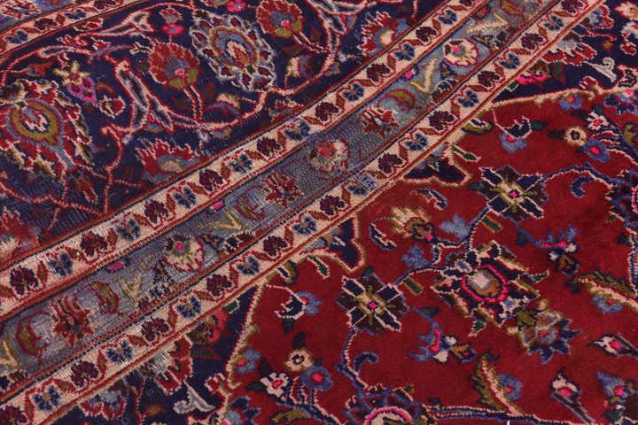 10' x 12' 4 Hand Knotted Mashad Persian Wool Rug