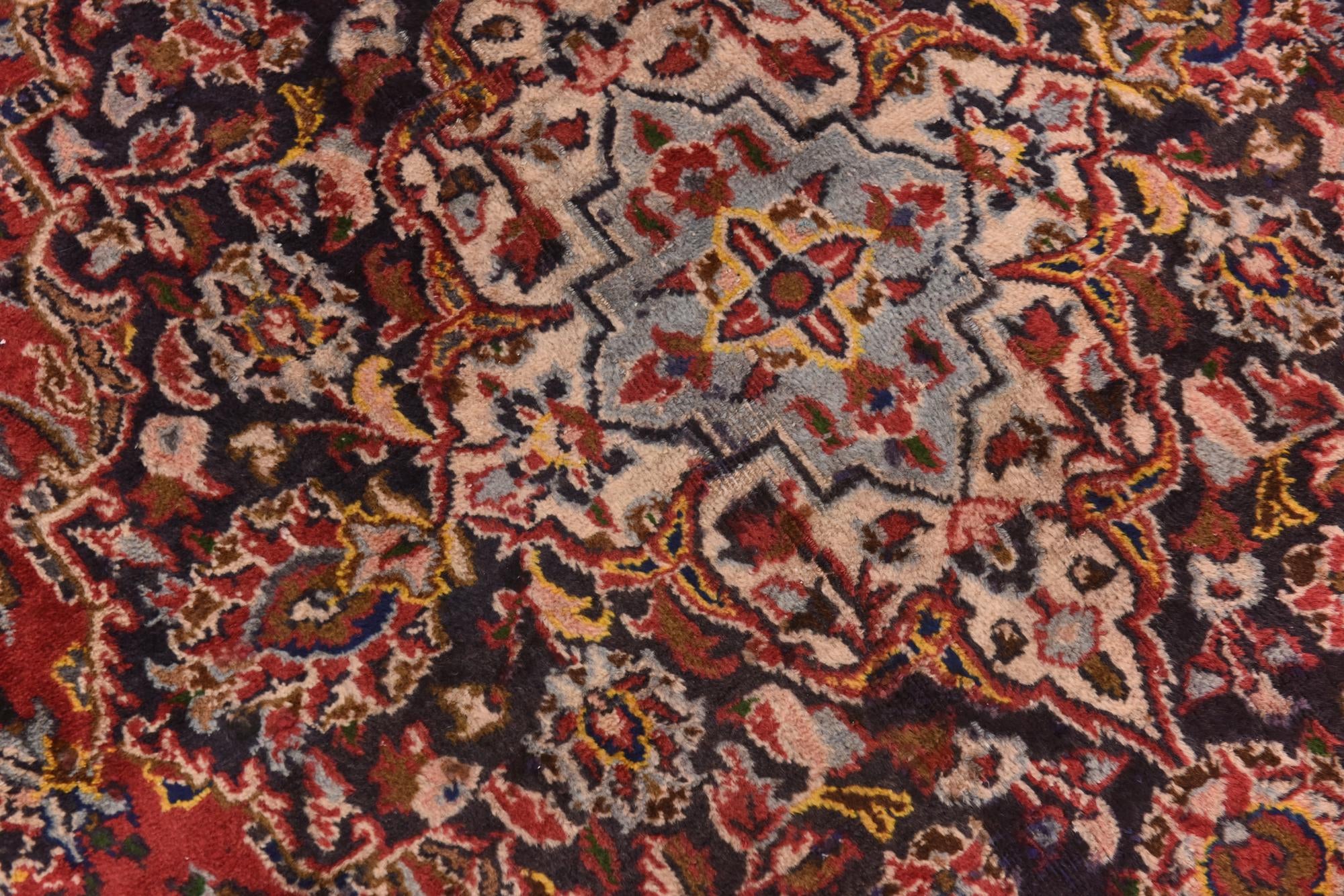 9' 6 x 13' Hand Knotted Mashad Persian Wool Rug