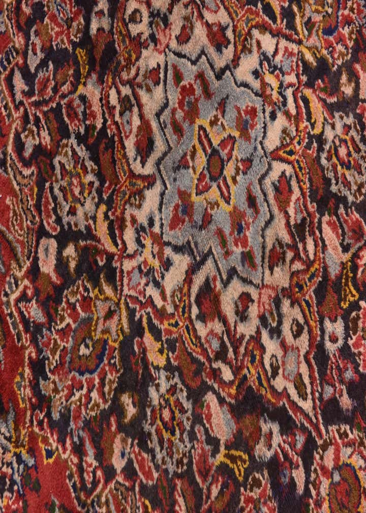9' 6 x 13' Hand Knotted Mashad Persian Wool Rug