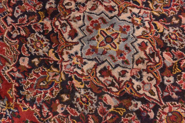 9' 6 x 13' Hand Knotted Mashad Persian Wool Rug