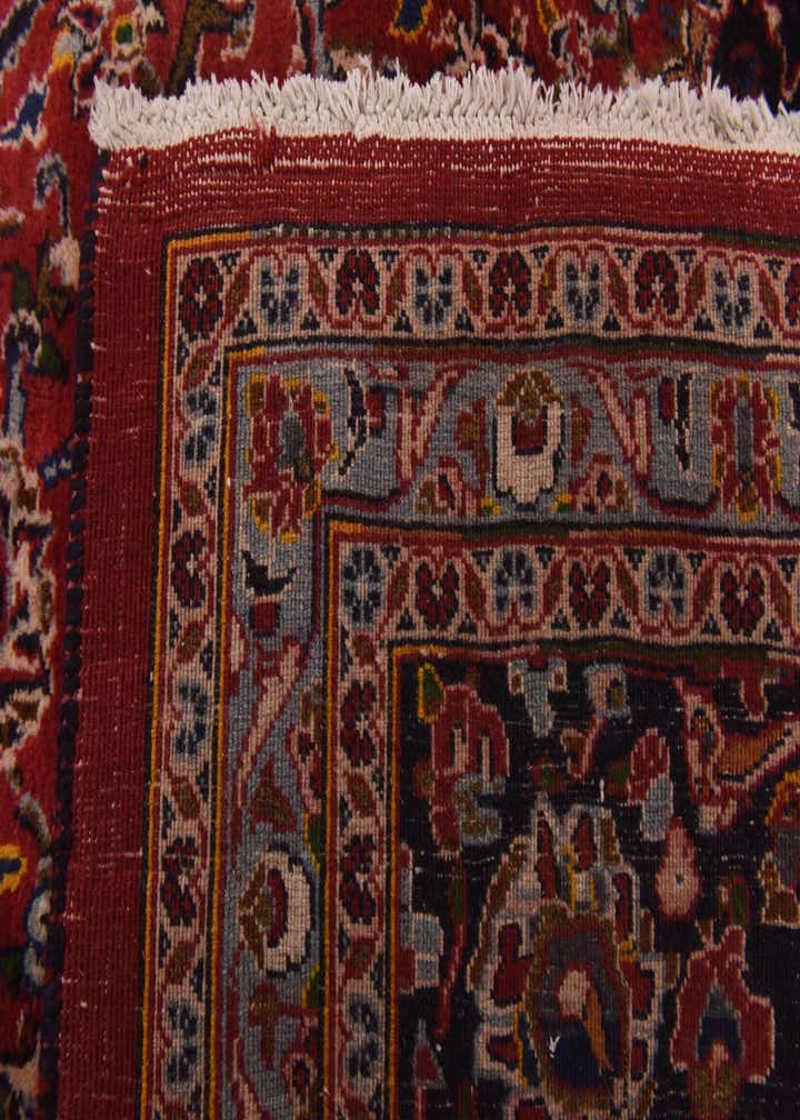 9' 6 x 13' Hand Knotted Mashad Persian Wool Rug