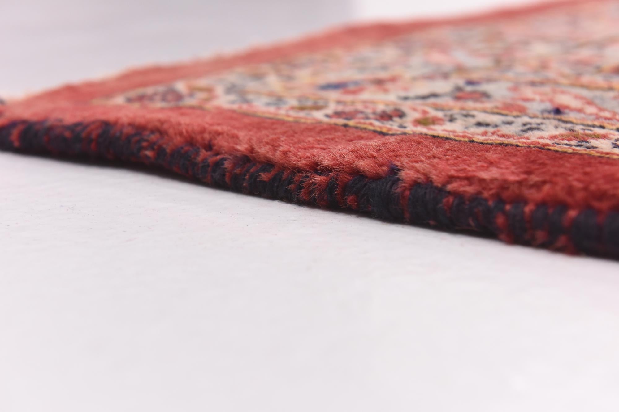 9' 6 x 13' Hand Knotted Mashad Persian Wool Rug