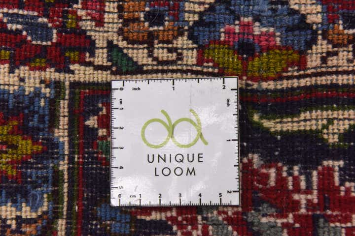 9' 7 x 12' 9 Hand Knotted Mashad Persian Wool Rug