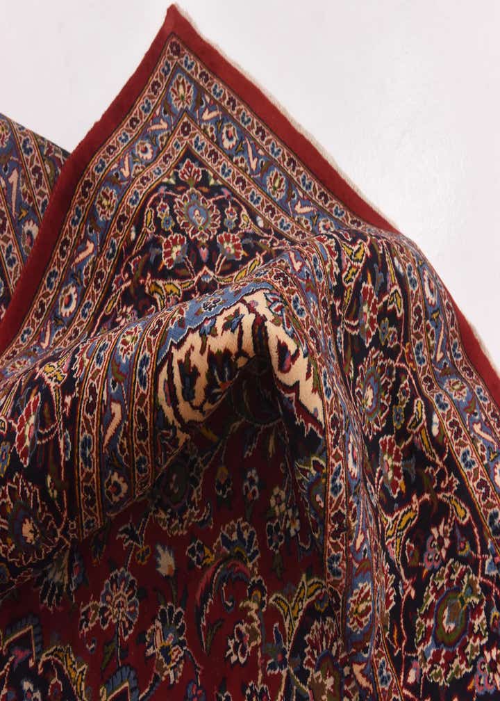 9' 6 x 13' Hand Knotted Mashad Persian Wool Rug