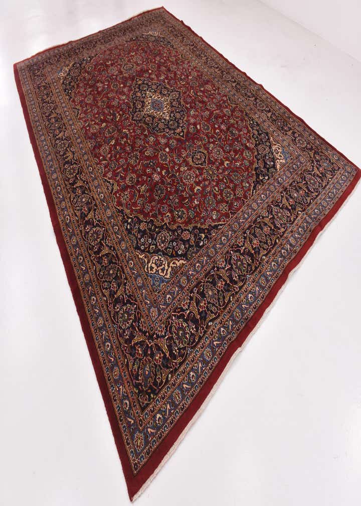 9' 6 x 13' Hand Knotted Mashad Persian Wool Rug