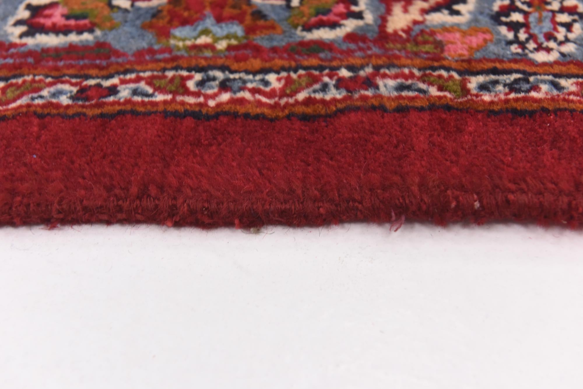 9' 7 x 13' Hand Knotted Mashad Persian Wool Rug