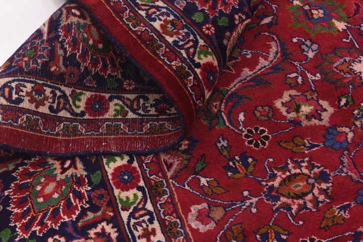 10' x 12' 10 Hand Knotted Mashad Persian Wool Rug