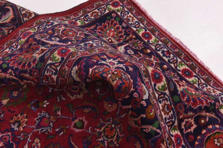 10' x 12' 10 Hand Knotted Mashad Persian Wool Rug