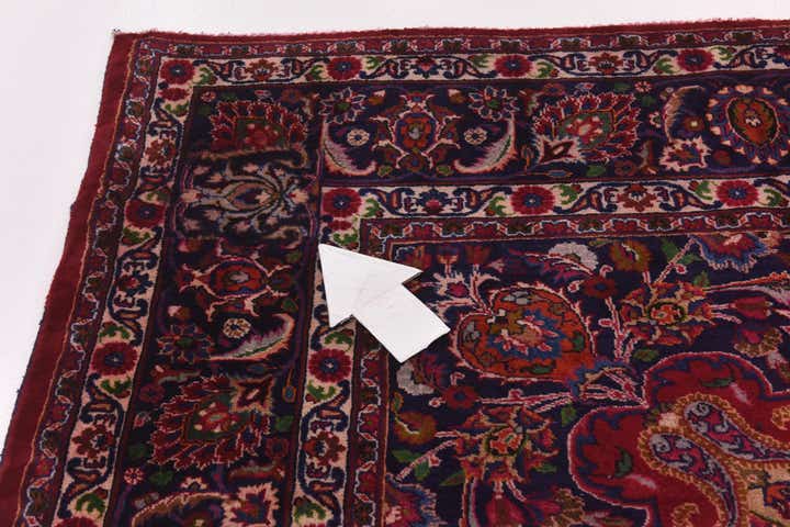 10' x 12' 10 Hand Knotted Mashad Persian Wool Rug