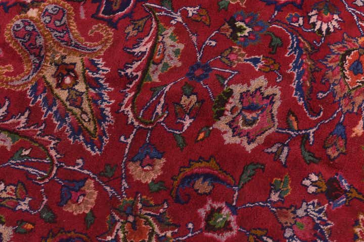 10' x 12' 10 Hand Knotted Mashad Persian Wool Rug