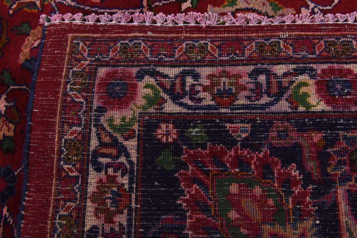 10' x 12' 10 Hand Knotted Mashad Persian Wool Rug