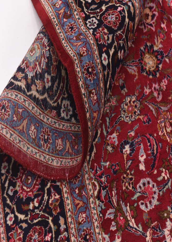 9' 9 x 12' 9 Hand Knotted Mashad Persian Wool Rug