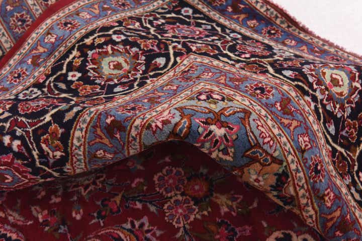 9' 9 x 12' 9 Hand Knotted Mashad Persian Wool Rug