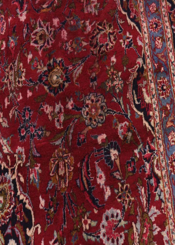 9' 9 x 12' 9 Hand Knotted Mashad Persian Wool Rug