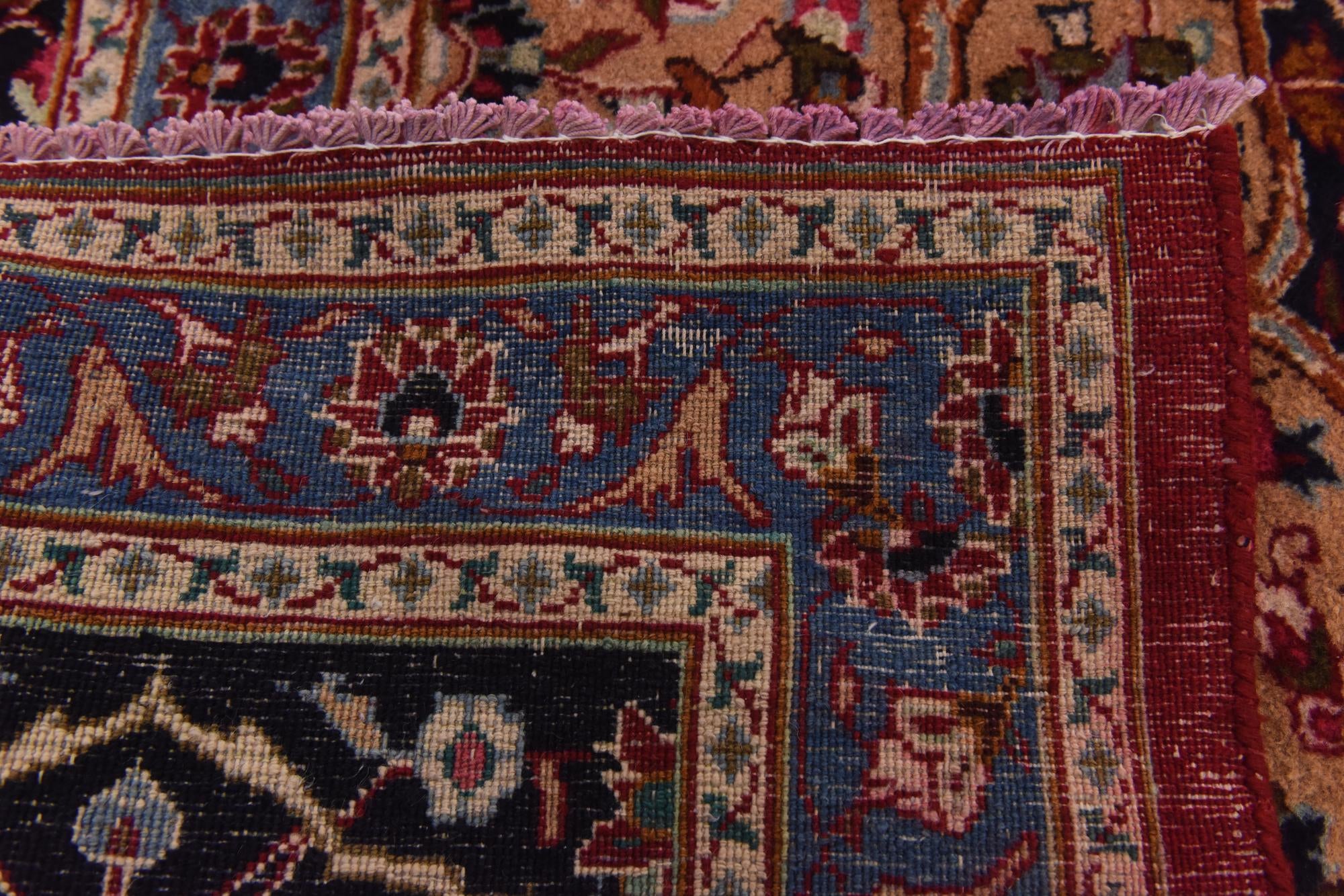 9' 9 x 12' 9 Hand Knotted Mashad Persian Wool Rug