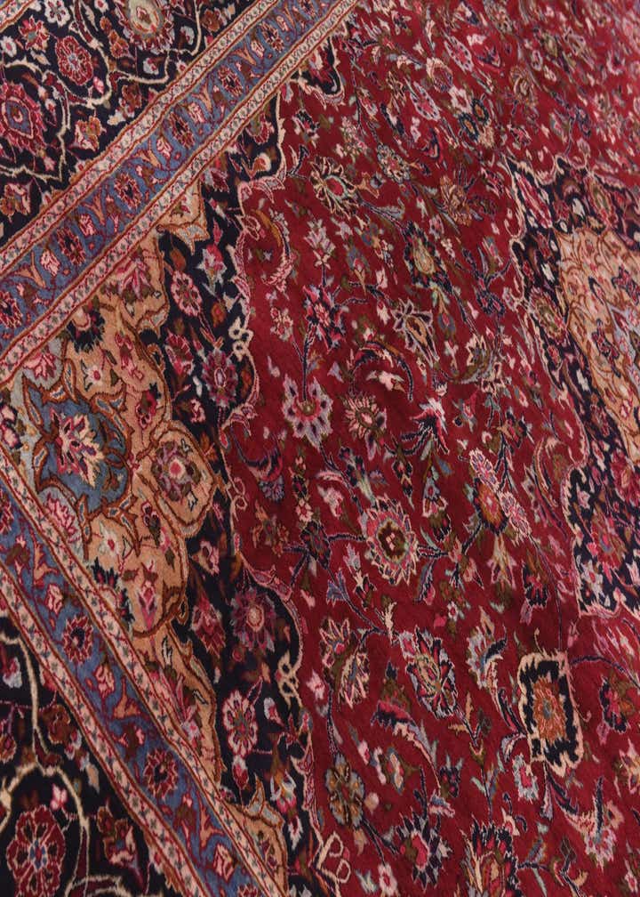 9' 9 x 12' 9 Hand Knotted Mashad Persian Wool Rug