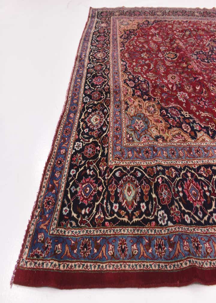 9' 9 x 12' 9 Hand Knotted Mashad Persian Wool Rug