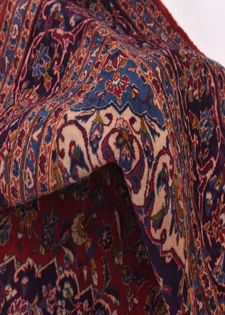 9' 7 x 12' 4 Hand Knotted Mashad Persian Wool Rug