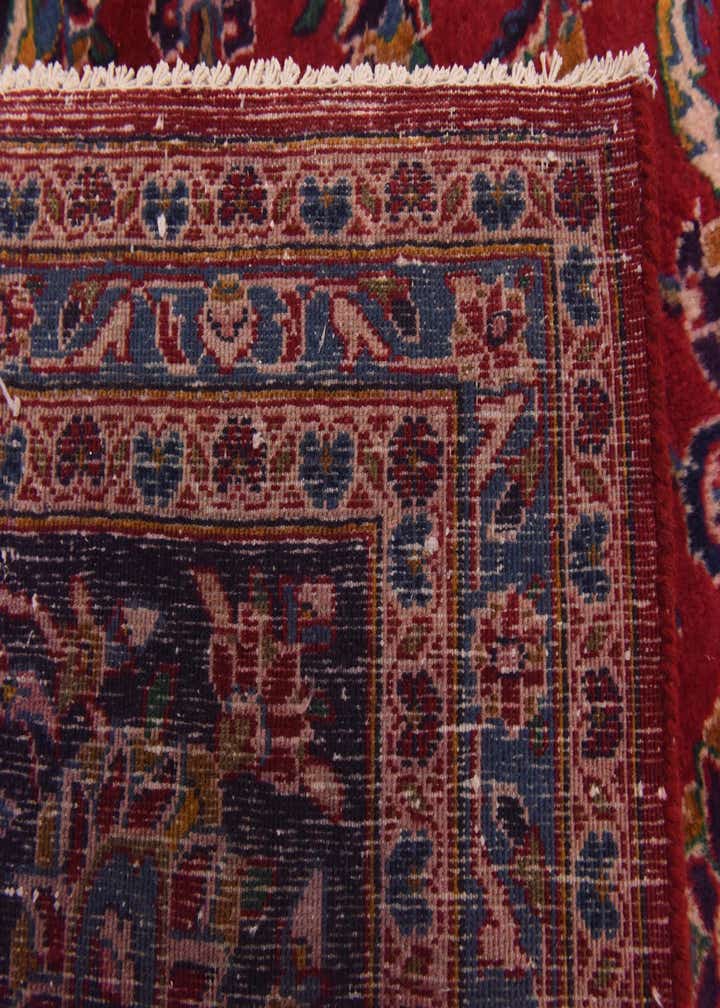 9' 7 x 12' 4 Hand Knotted Mashad Persian Wool Rug