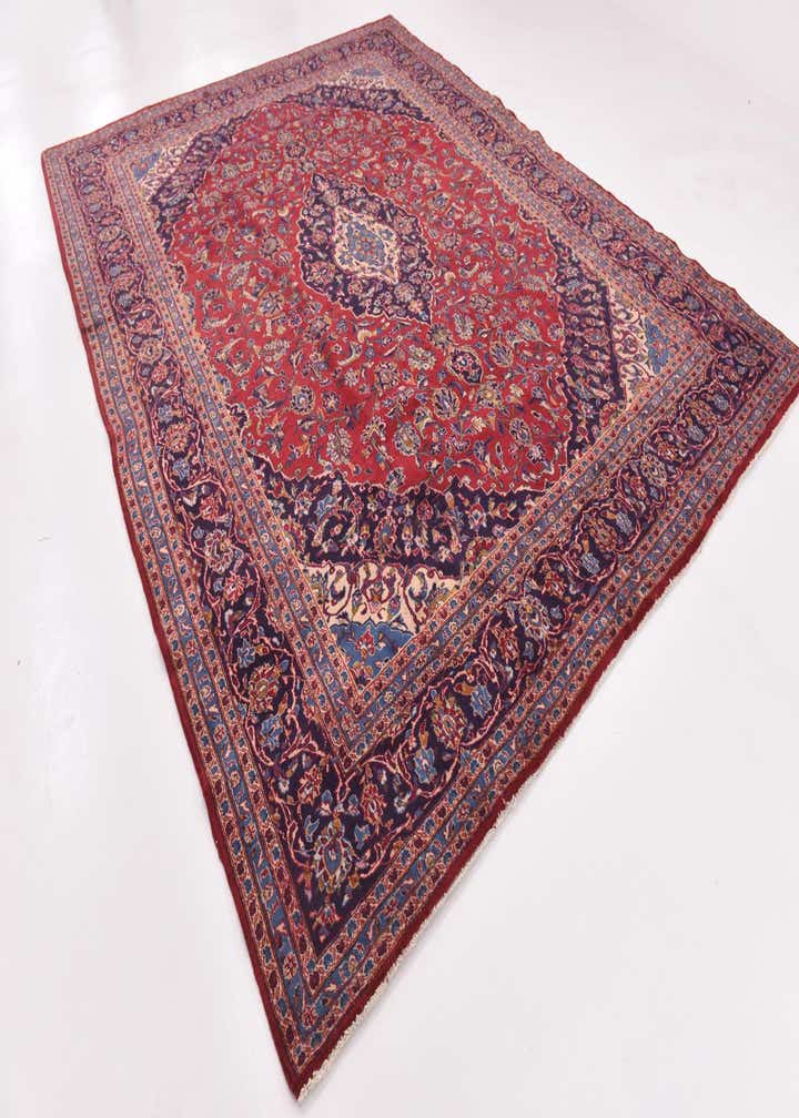 9' 7 x 12' 4 Hand Knotted Mashad Persian Wool Rug