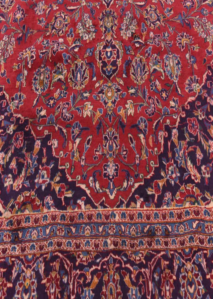 9' 7 x 12' 4 Hand Knotted Mashad Persian Wool Rug