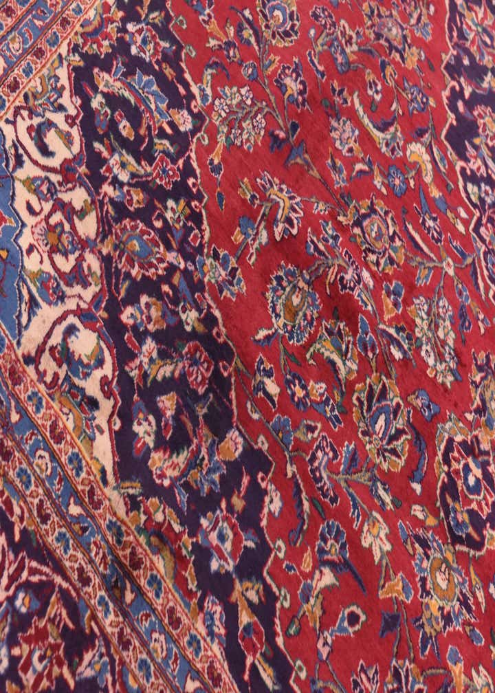 9' 7 x 12' 4 Hand Knotted Mashad Persian Wool Rug