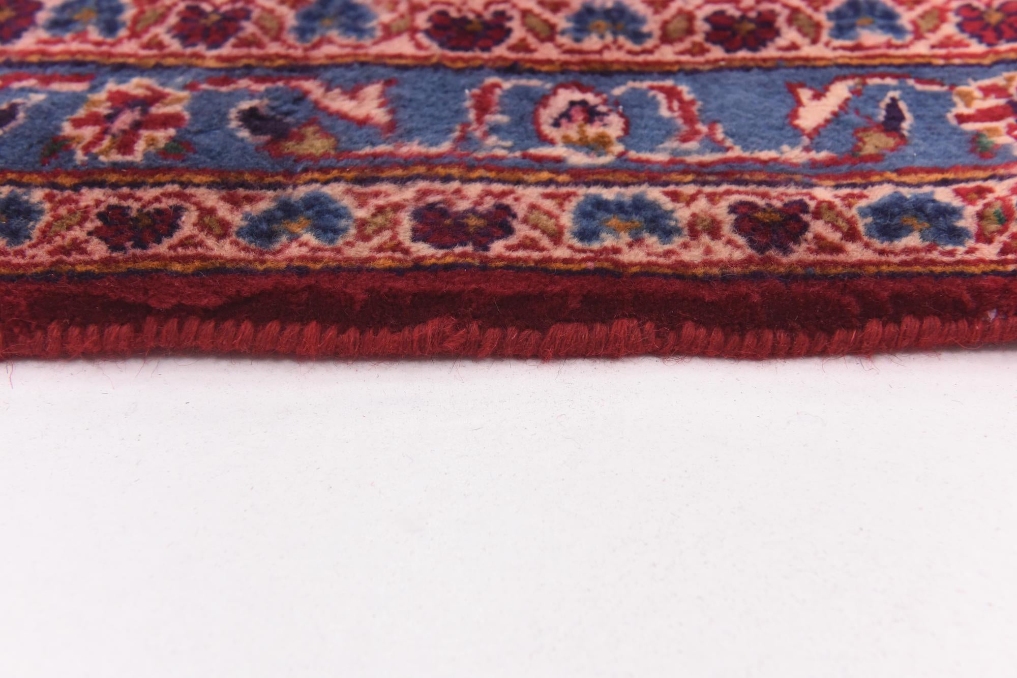 9' 7 x 12' 4 Hand Knotted Mashad Persian Wool Rug