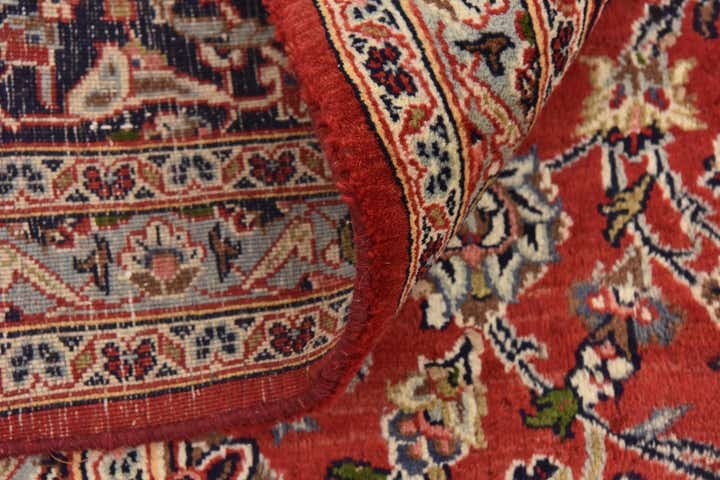 9' 6 x 12' 4 Hand Knotted Mashad Persian Wool Rug