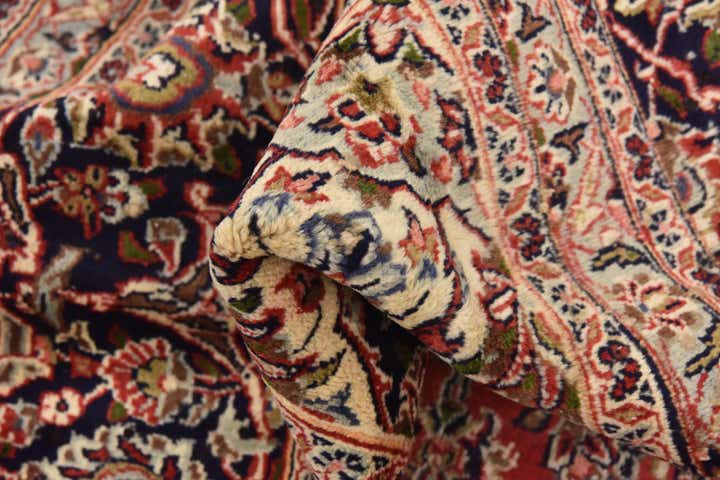 9' 6 x 12' 4 Hand Knotted Mashad Persian Wool Rug