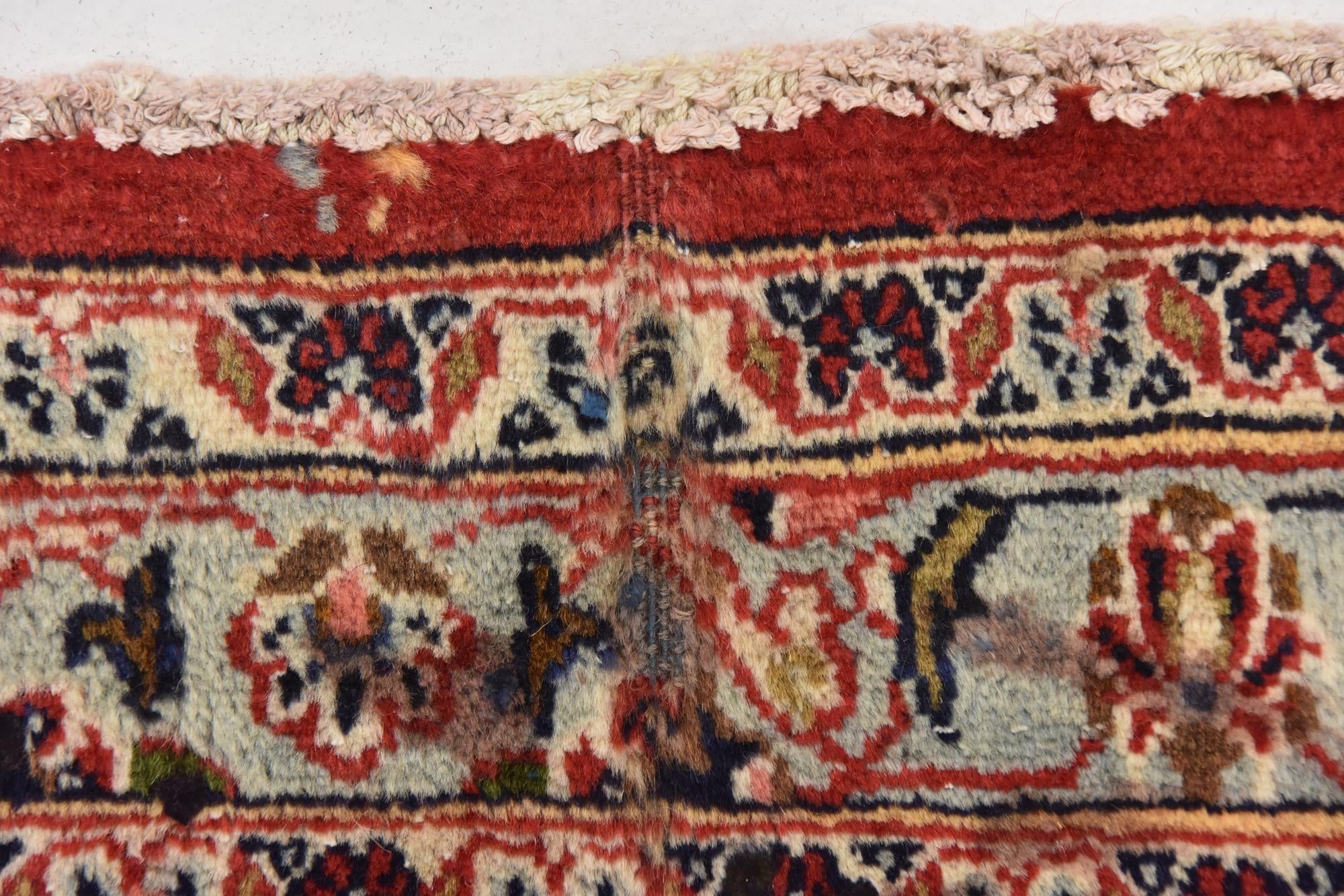 9' 6 x 12' 4 Hand Knotted Mashad Persian Wool Rug