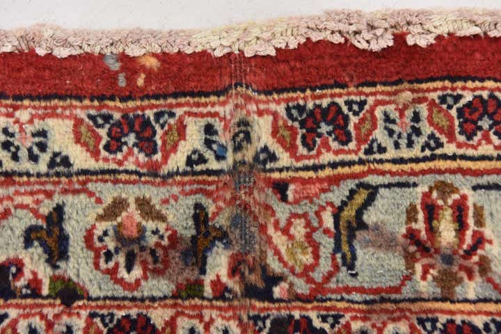 9' 6 x 12' 4 Hand Knotted Mashad Persian Wool Rug