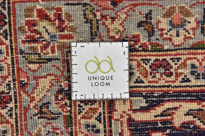 9' 6 x 12' 4 Hand Knotted Mashad Persian Wool Rug