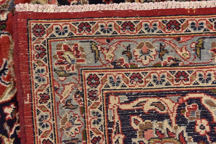 9' 6 x 12' 4 Hand Knotted Mashad Persian Wool Rug