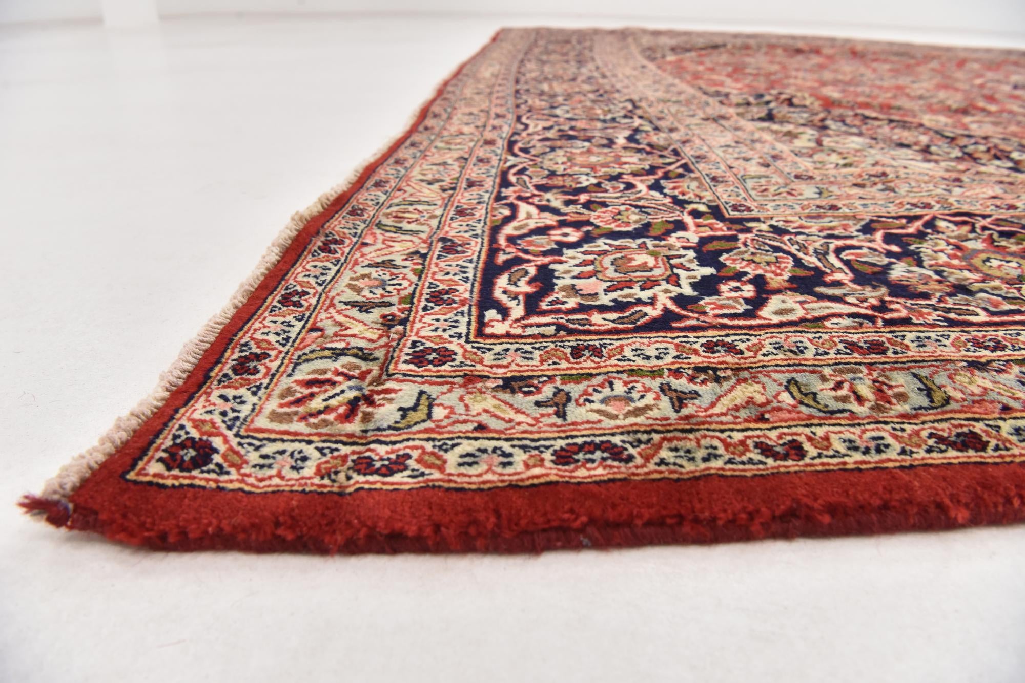 9' 6 x 12' 4 Hand Knotted Mashad Persian Wool Rug