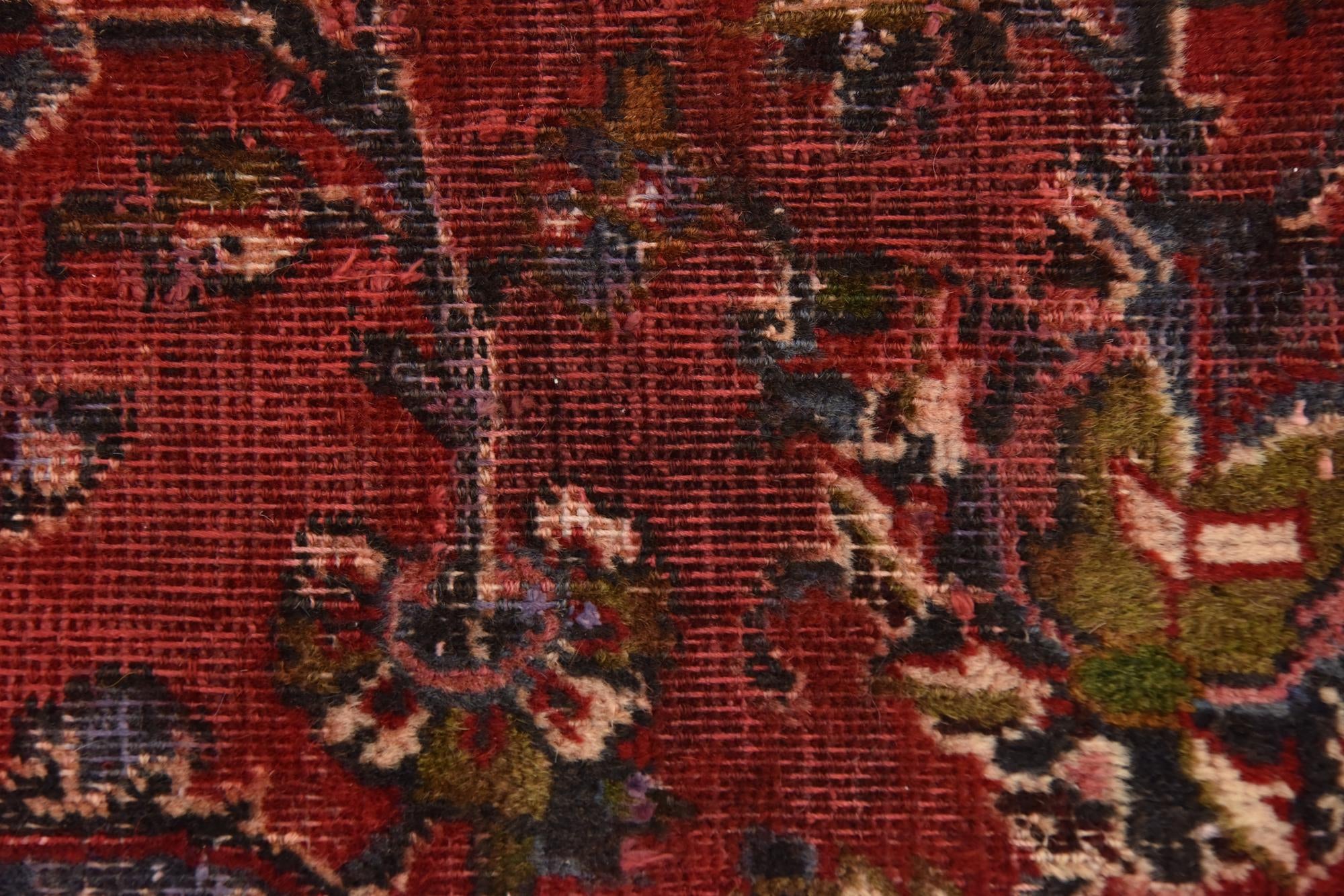 9' 10 x 12' 7 Hand Knotted Mashad Persian Wool Rug