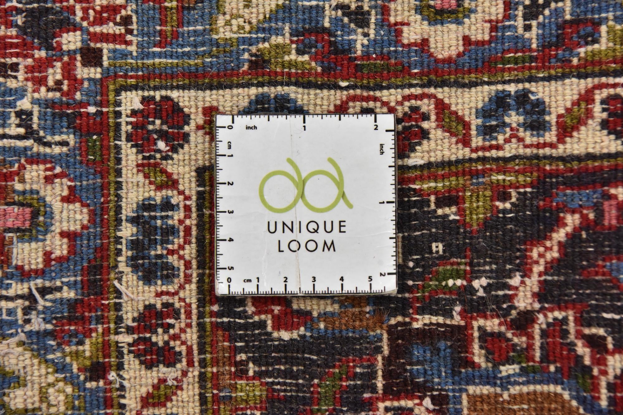 9' 10 x 12' 7 Hand Knotted Mashad Persian Wool Rug