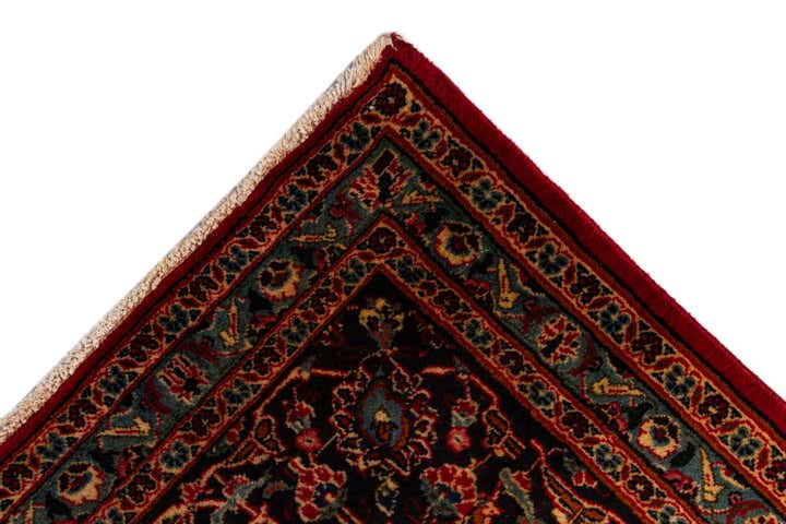 9' 6 x 12' 10 Hand Knotted Mashad Persian Wool Rug