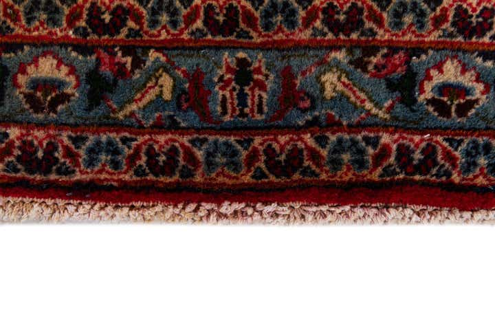 9' 6 x 12' 10 Hand Knotted Mashad Persian Wool Rug