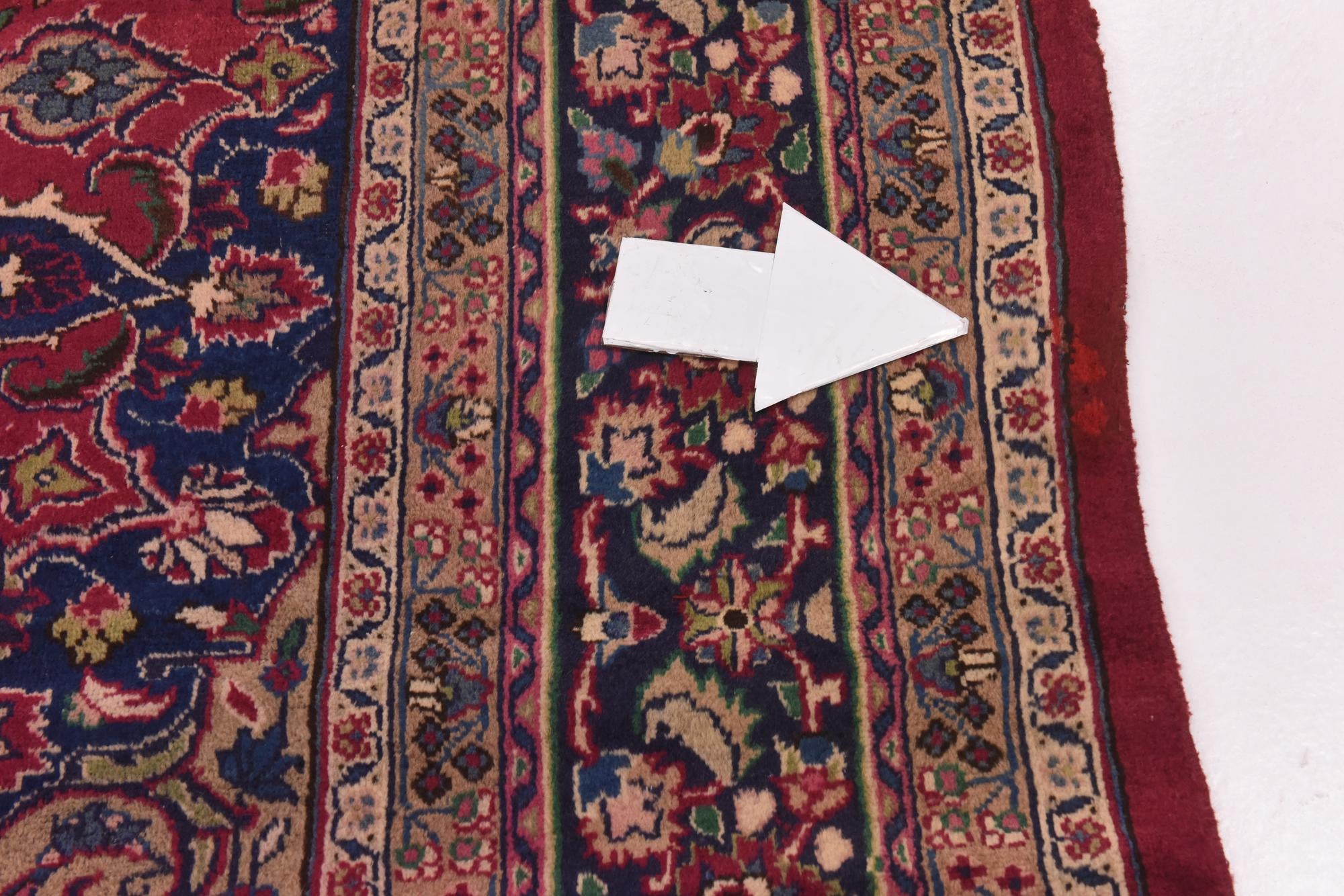 9' 9 x 12' 8 Hand Knotted Mashad Persian Wool Rug