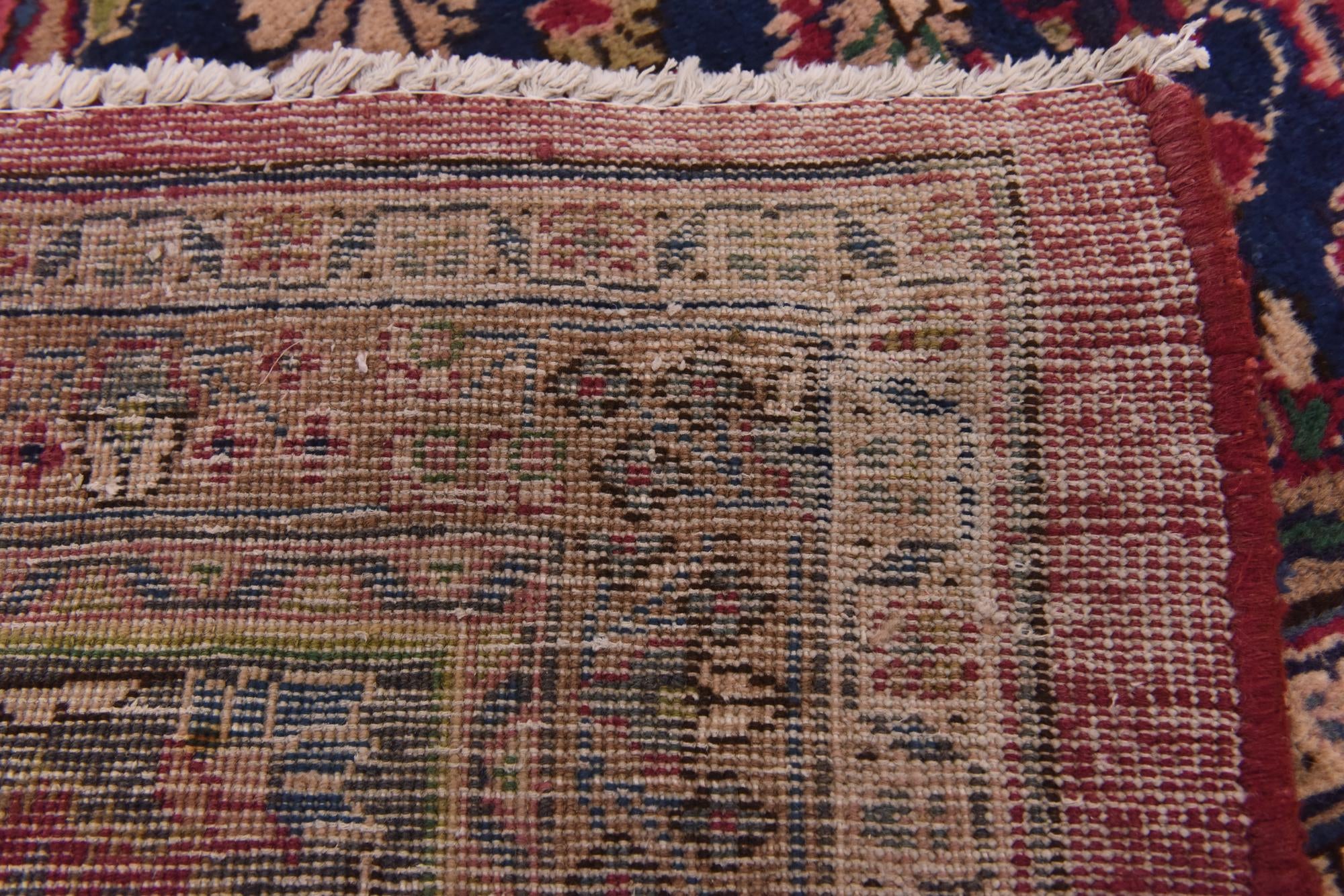 9' 9 x 12' 8 Hand Knotted Mashad Persian Wool Rug